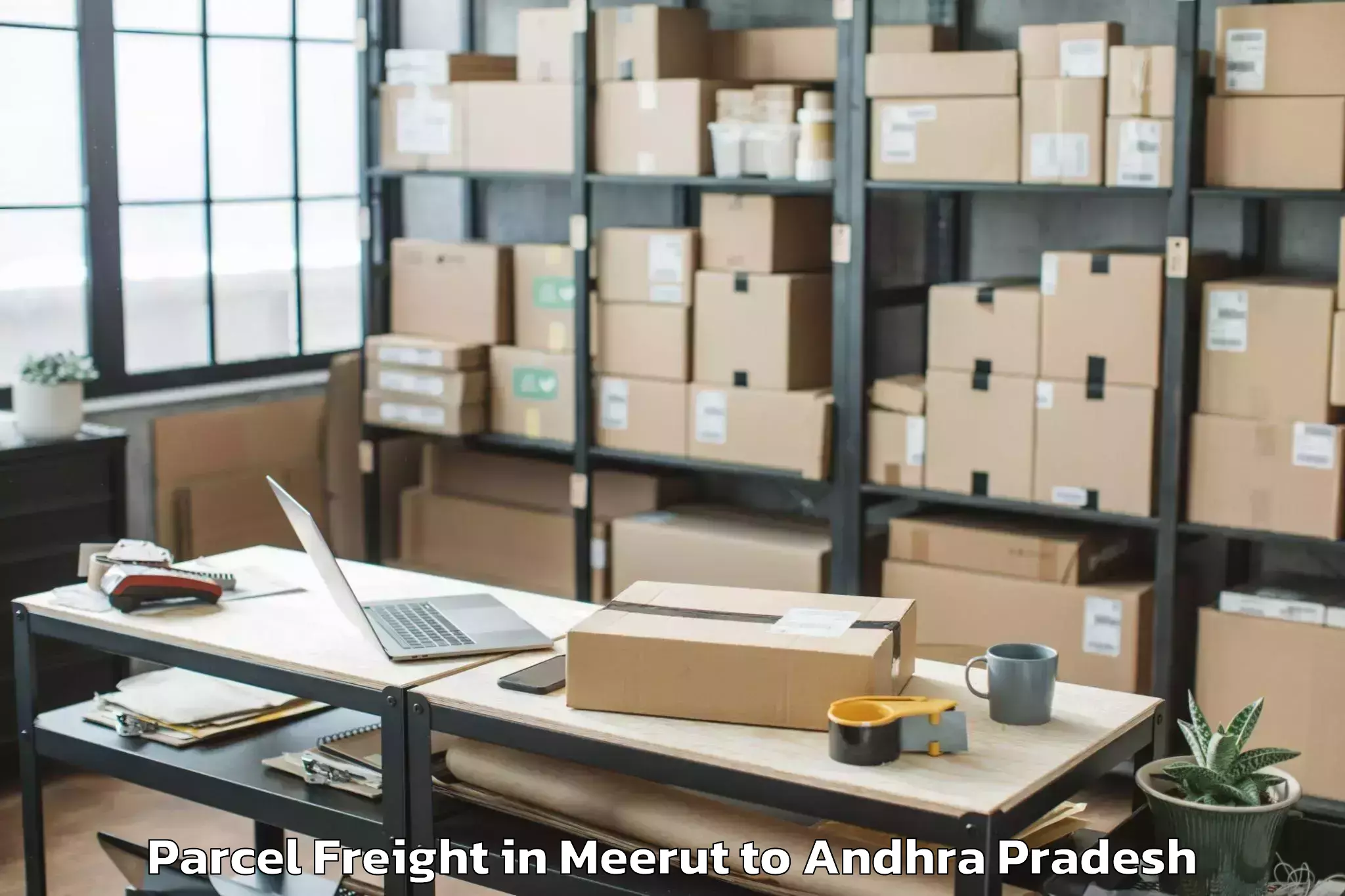 Book Meerut to Ponnuru Parcel Freight Online